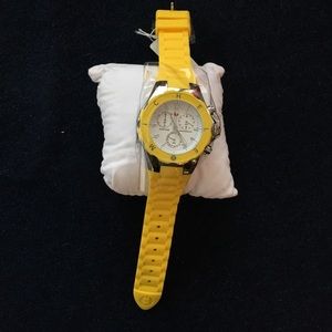 Yellow Michele Jellybean Watch